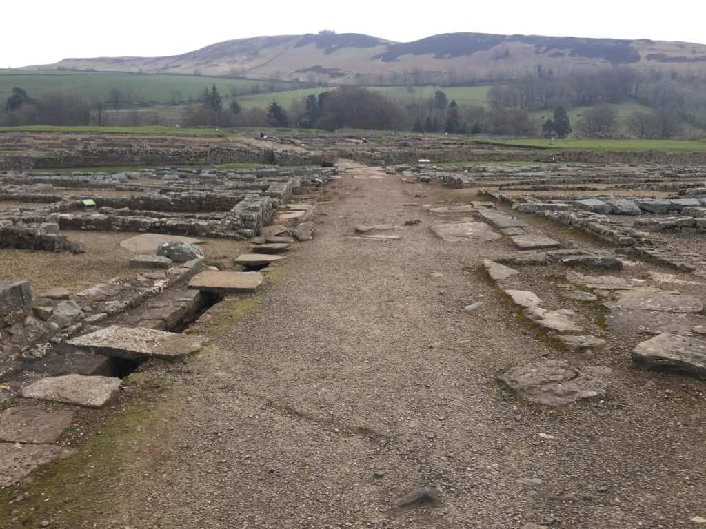 A Roman fort on our trail running holiday